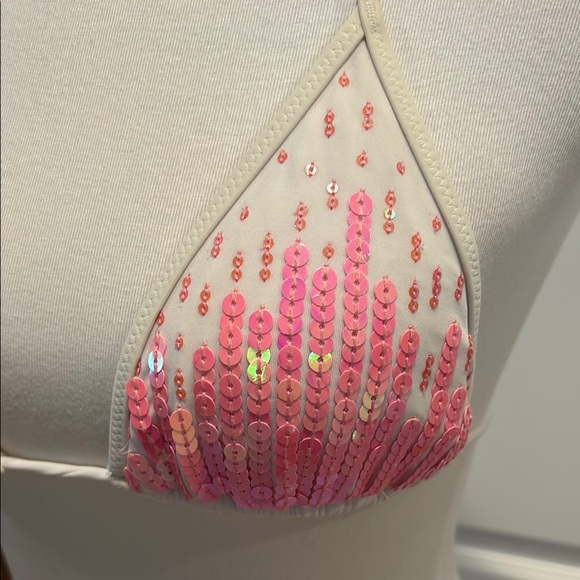 Pink Sequin Bikini Set - Picture 2 of 4